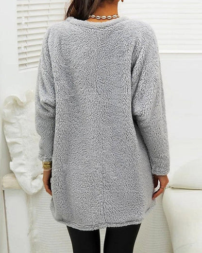 Veda | Mid-length women's sweater with pockets