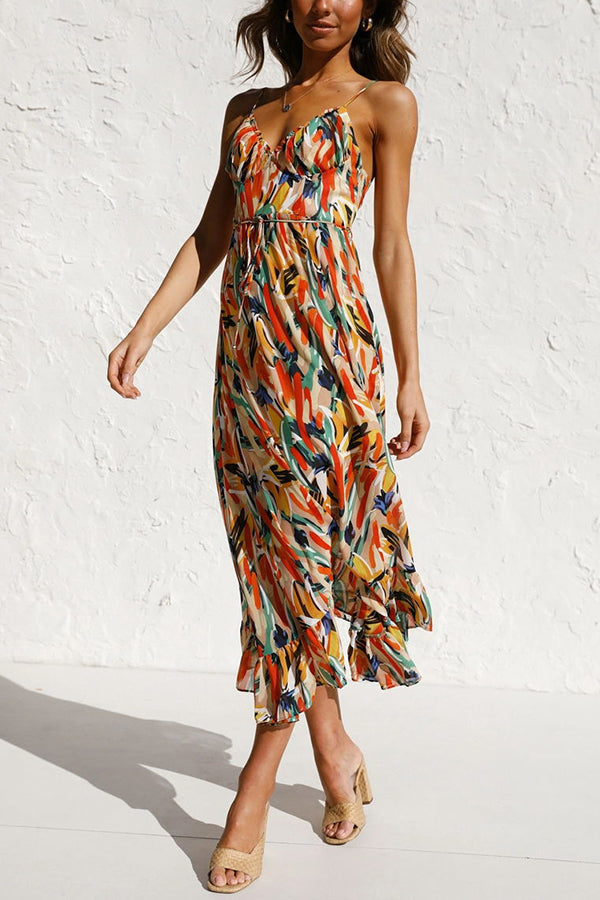 Uxue | Colorful midi dress