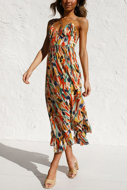 Uxue | Colorful midi dress