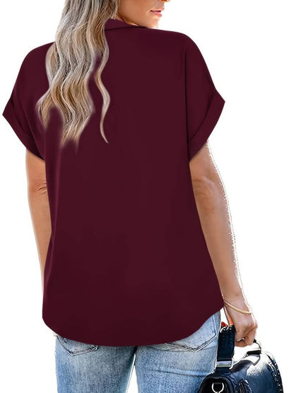Verónica | Casual Summer Shirt With Turn-Down Collar For Women