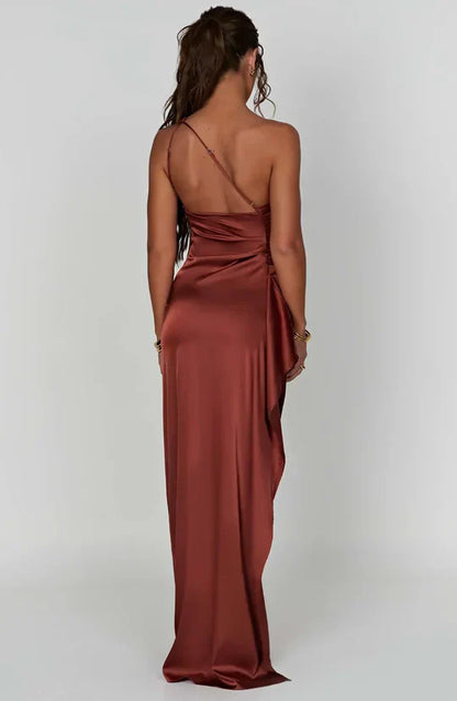 Vivienne | Elegant Satin-Maxi Dress