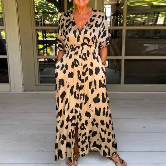 Teresa | Leopard Maxi Dress