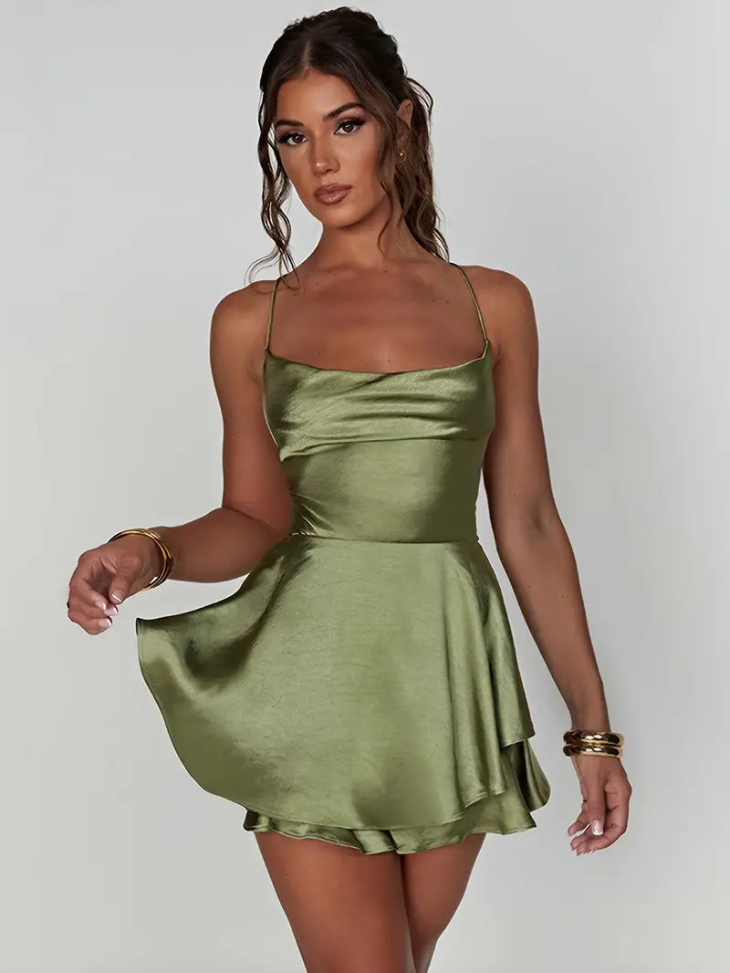 Xena | Seductive Silk Cocktail Dress