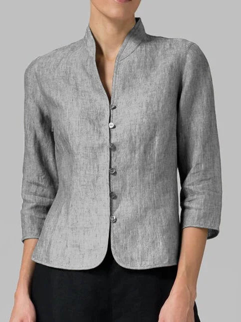Tina | High-Quality Women'S Blouse With A Stand-Up Collar