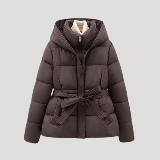 Verónica| Julia ��������� Lined Jacket with Tie Belt and Hood