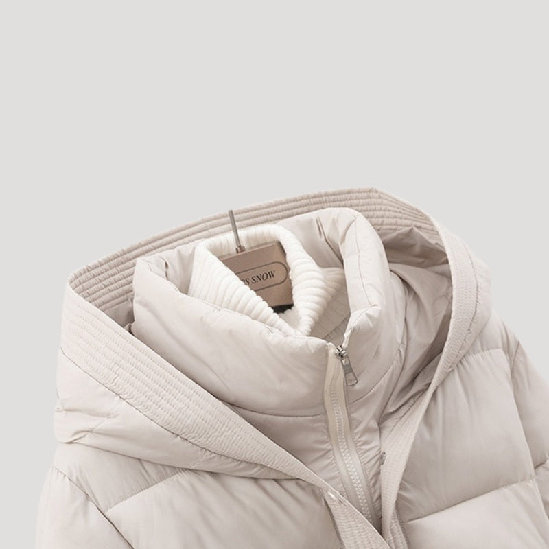 Verónica| Julia ��������� Lined Jacket with Tie Belt and Hood