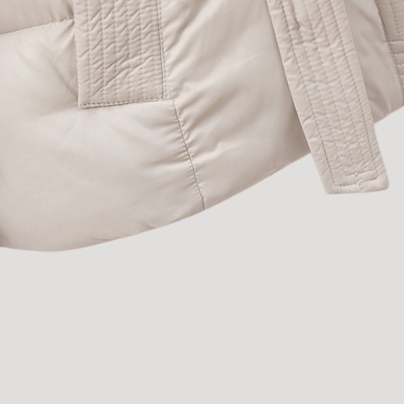 Verónica| Julia ��������� Lined Jacket with Tie Belt and Hood