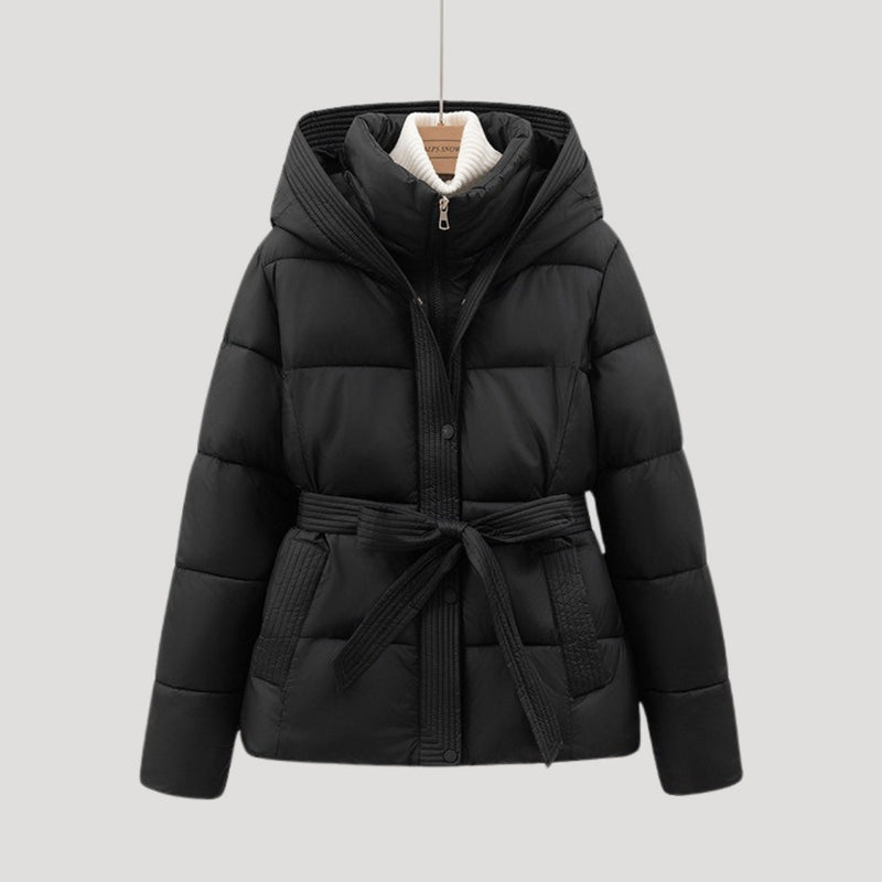 Verónica| Julia ��������� Lined Jacket with Tie Belt and Hood