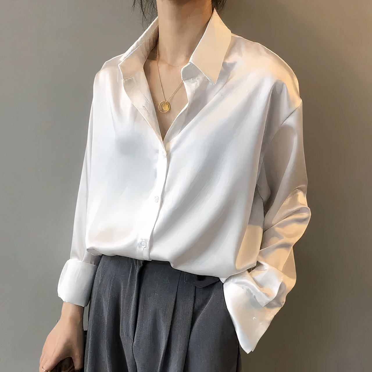 Whitney | Elegant Satin Blouse