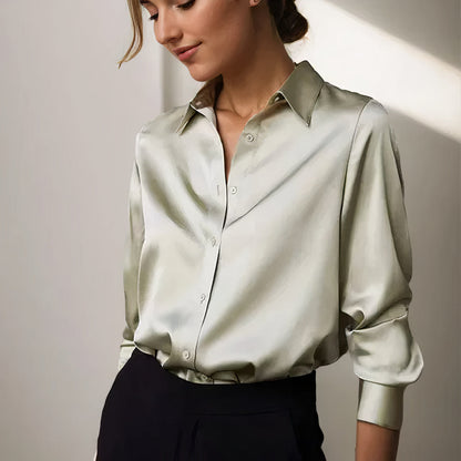 Whitney | Elegant Satin Blouse