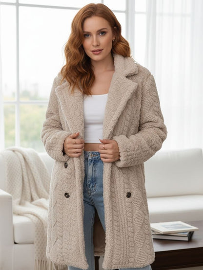 Trixie | Soft and smooth women's thermal coat with long sleeves and elegant