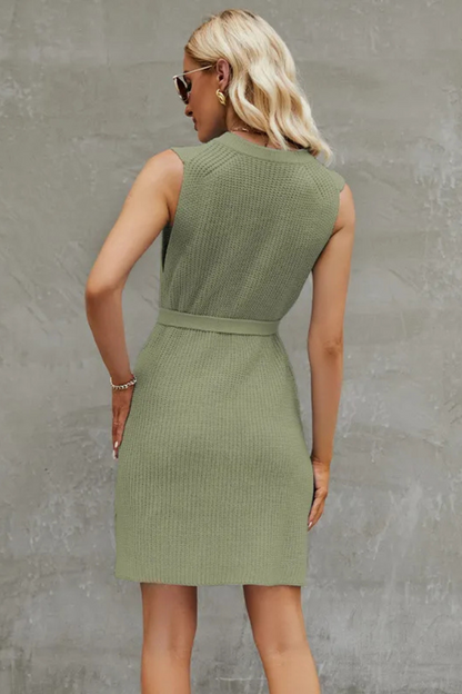 Trees | Sleeveless dress with round neck