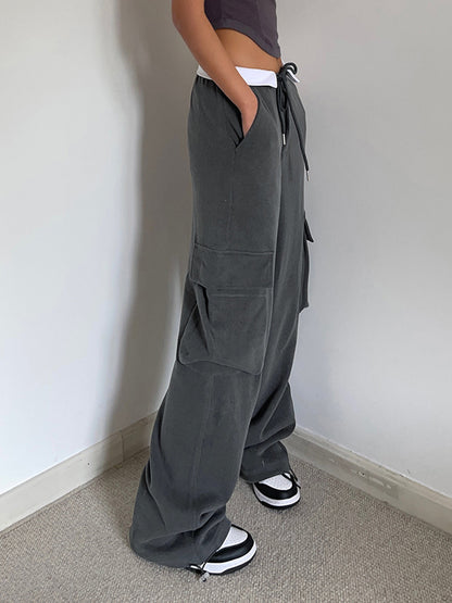 Vanesa | Comfortable Cargo Sweatpants With Contrast Waistband