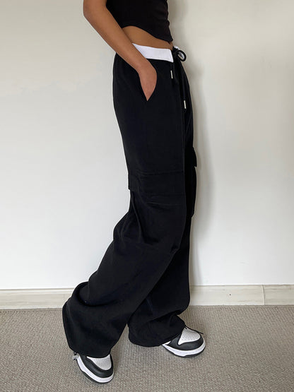 Vanesa | Comfortable Cargo Sweatpants With Contrast Waistband
