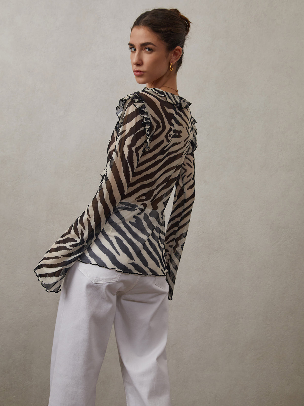 Willow | Ruffle Top With Knot Details