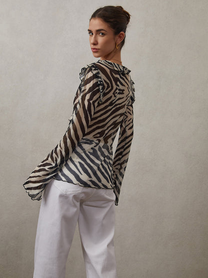 Willow | Ruffle Top With Knot Details