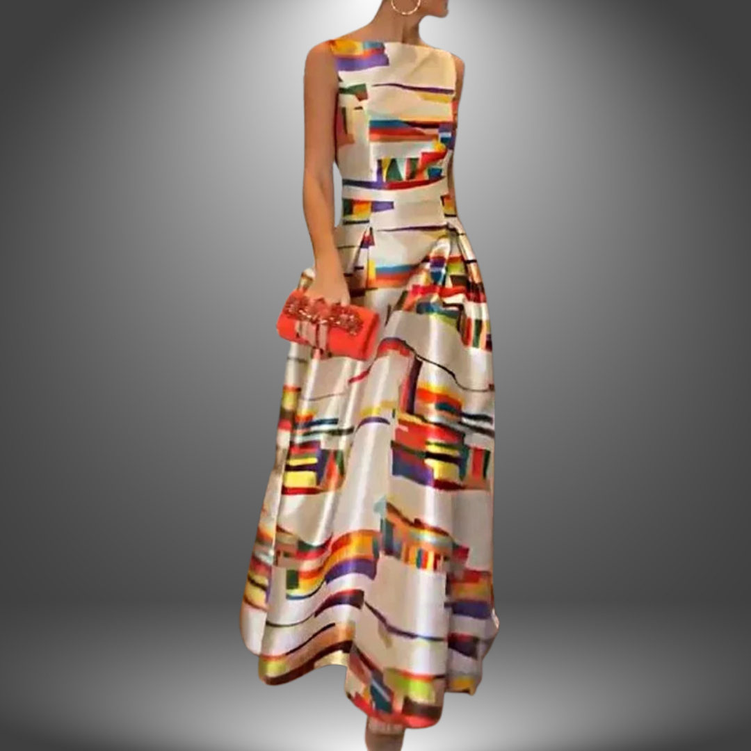 Vesper | Geometric women's maxi dress