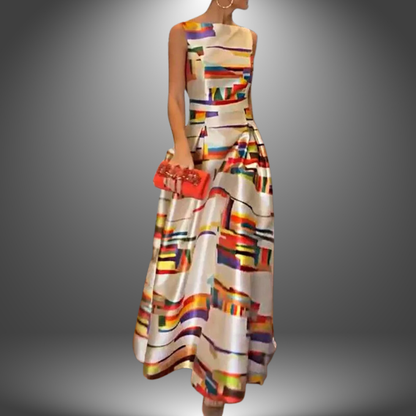 Vesper | Geometric women's maxi dress
