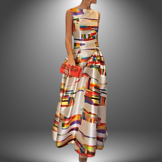 Vesper | Geometric women's maxi dress