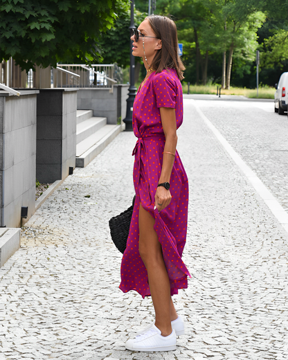 William | Waist Belt Floral Dress