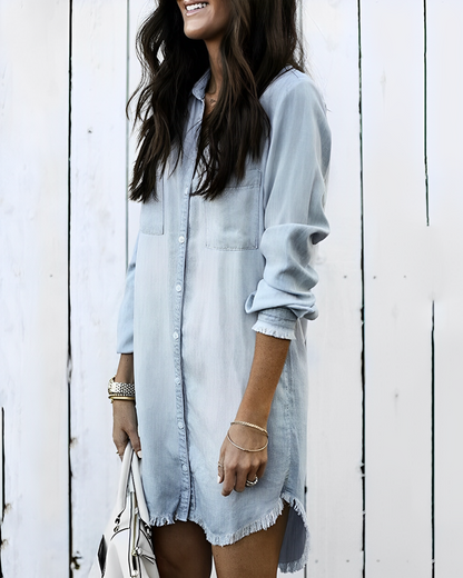 Tracey | Button-Down Denim Shirt