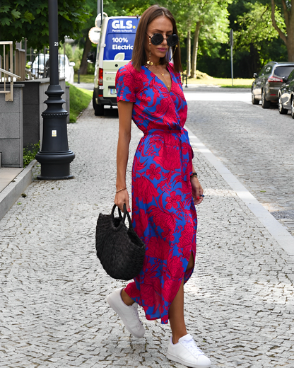 William | Waist Belt Floral Dress