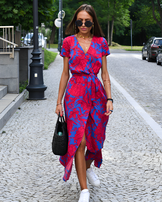 William | Waist Belt Floral Dress
