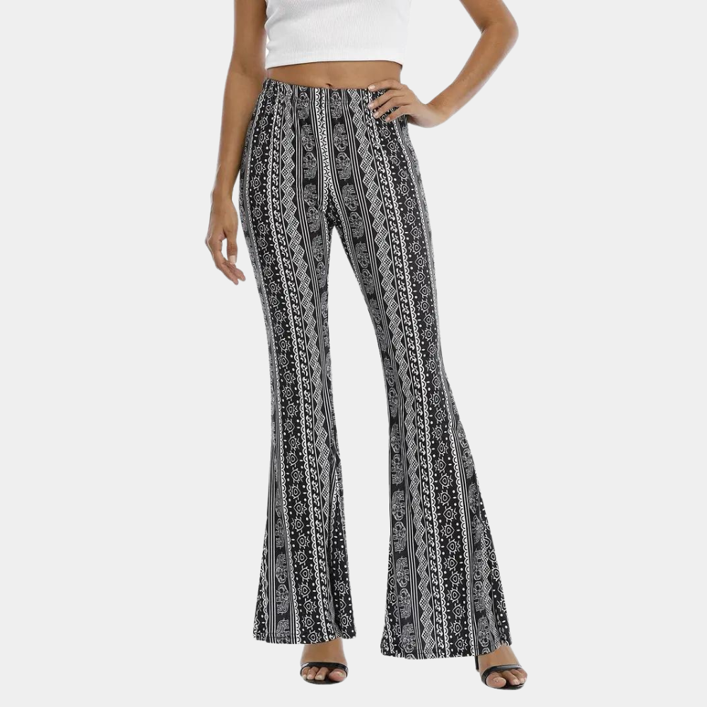 Valeria | Boho style flared pants for women