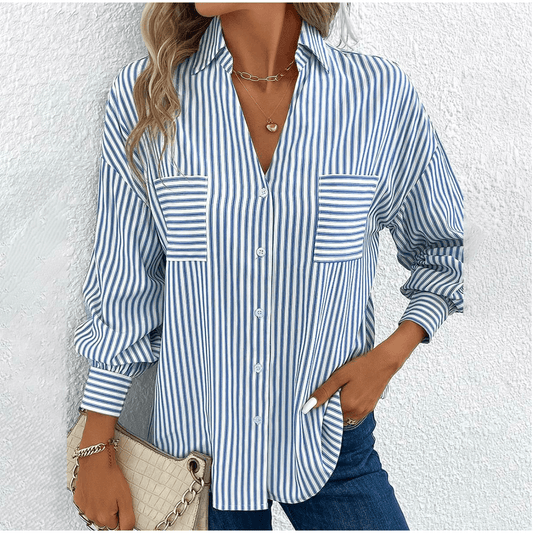 Uma | Striped Blouse With Long Sleeves