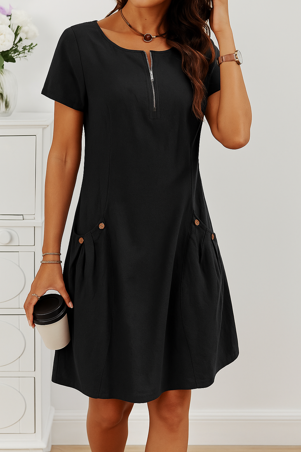 Wendy | Comfort Zip Dress
