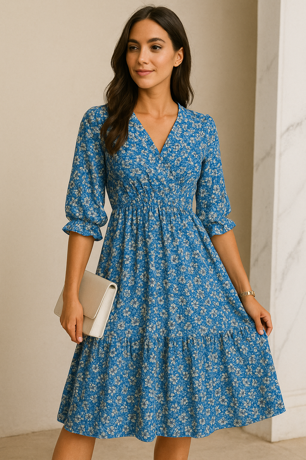 Veda | Women'S Casual Floral Mini Dress