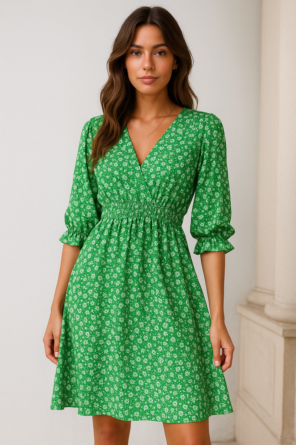 Veda | Women'S Casual Floral Mini Dress