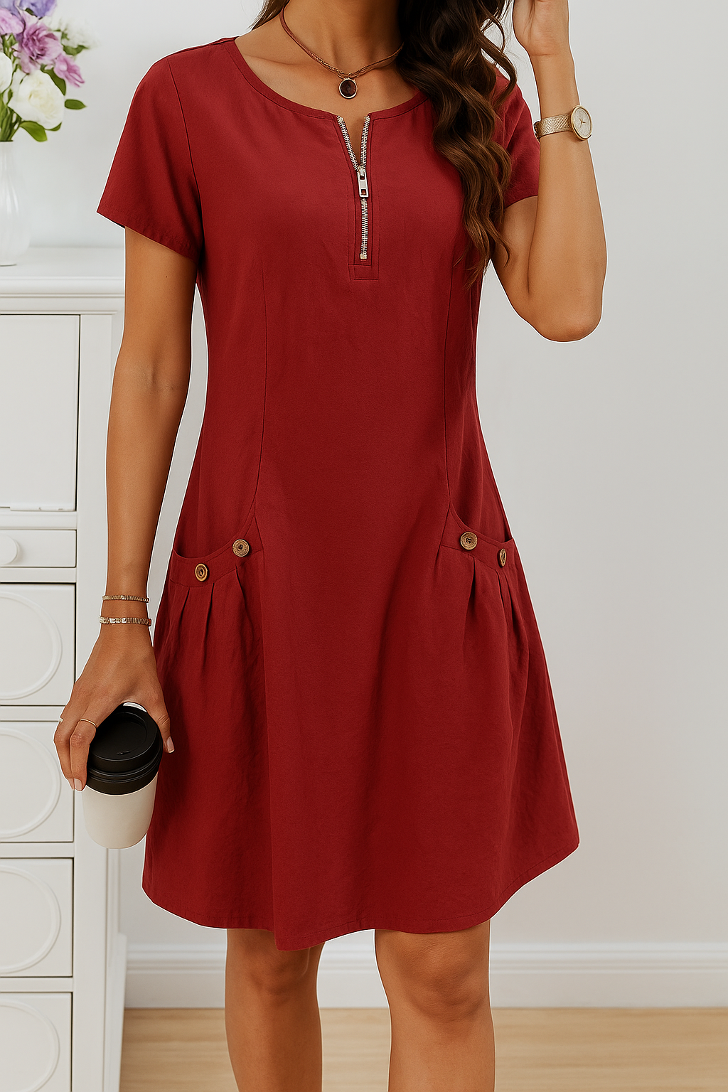 Wendy | Comfort Zip Dress