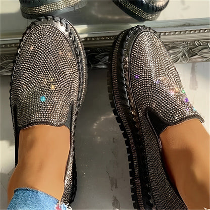 Tiffany | Stylish Glittery Party Loafers