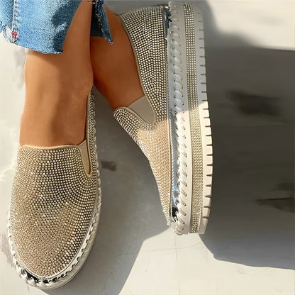 Tiffany | Stylish Glittery Party Loafers