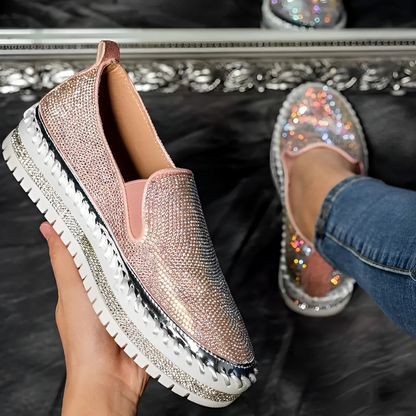 Tiffany | Stylish Glittery Party Loafers