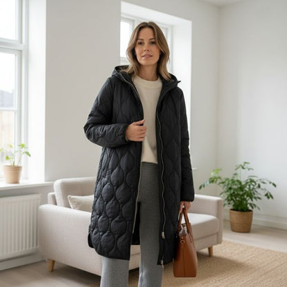 Willow | Women's parka with print, hood, elegant and comfortable