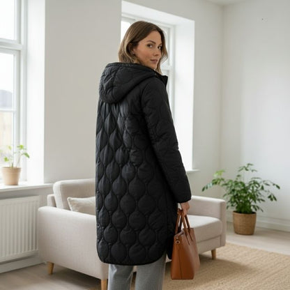 Willow | Women's parka with print, hood, elegant and comfortable