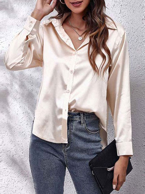 Thalía | Women's Silky LongSleeve Blouse