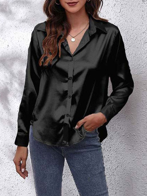 Thalía | Women's Silky LongSleeve Blouse