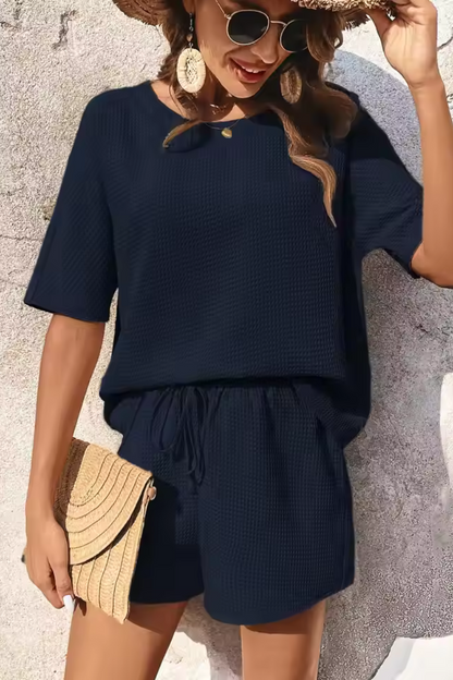 Theresa | Women's Short Sleeve Suit Set