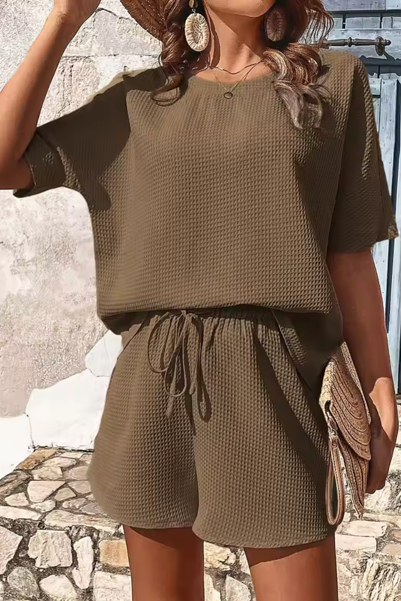 Theresa | Women's Short Sleeve Suit Set