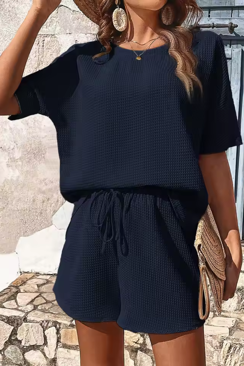 Theresa | Women's Short Sleeve Suit Set