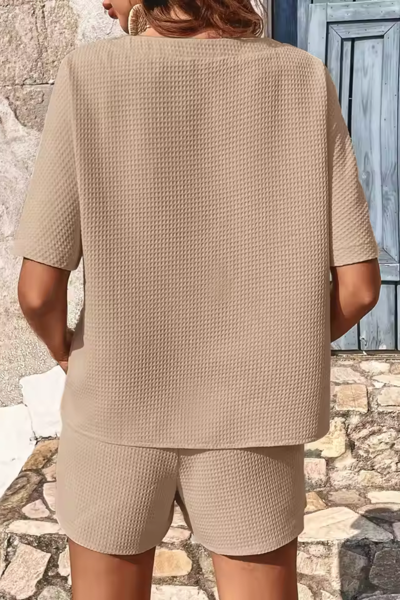 Theresa | Women's Short Sleeve Suit Set