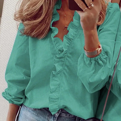 Tess | Stylish Ruffle Blouse