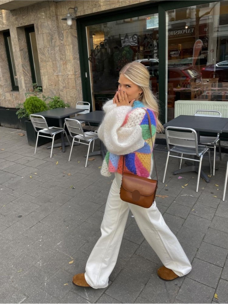 Adela | Colorful Patchwork Cardigan