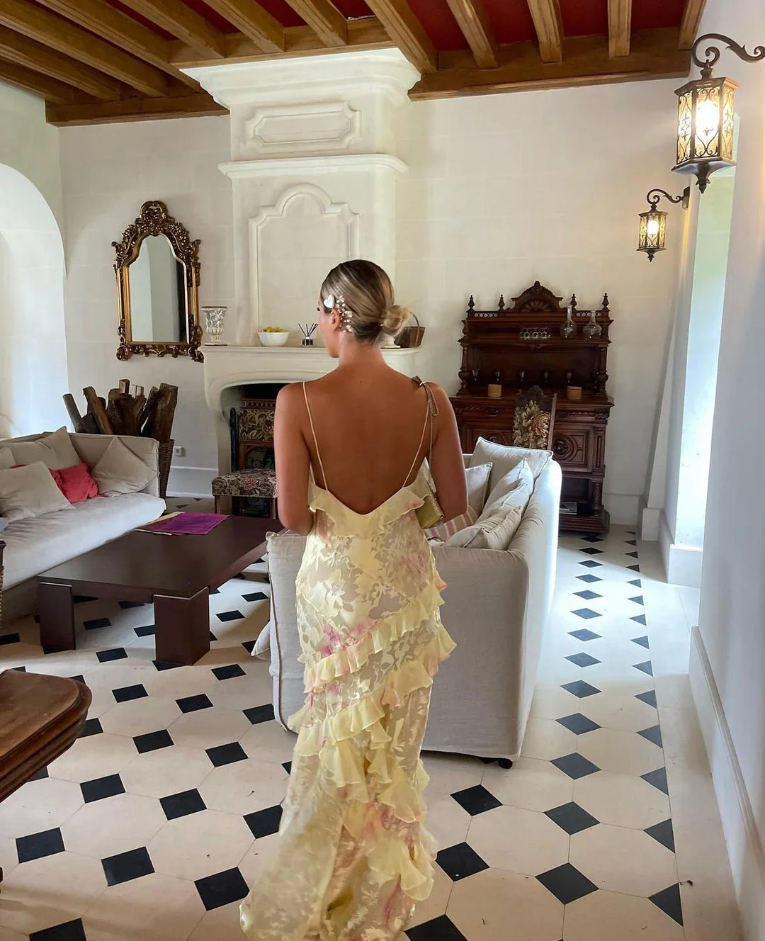 Tracey | Ruffle Maxi Dress