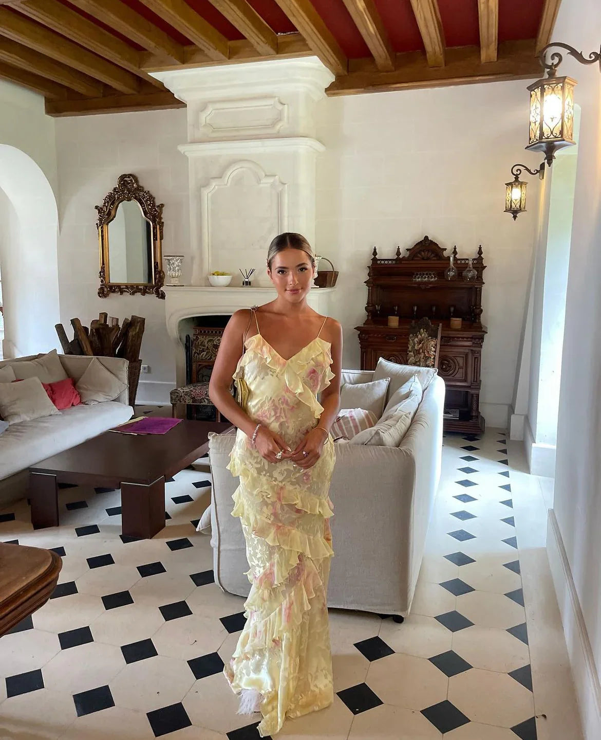 Tracey | Ruffle Maxi Dress