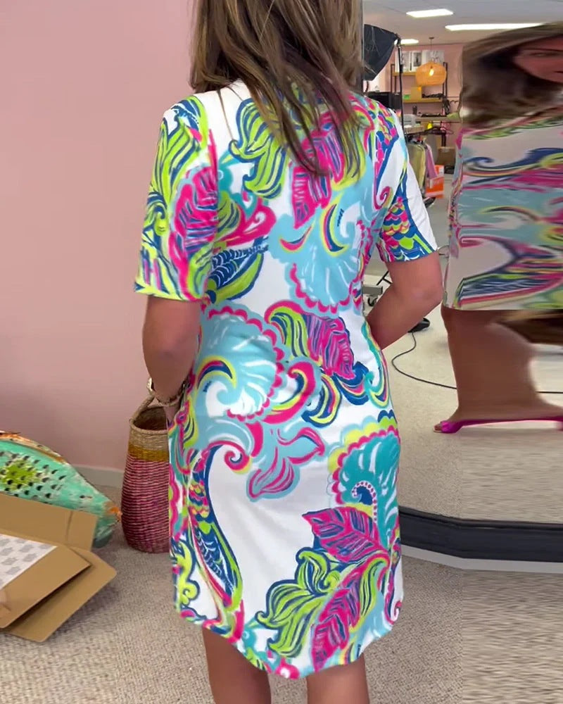 Wren | Colorful Patterned Summer Dress