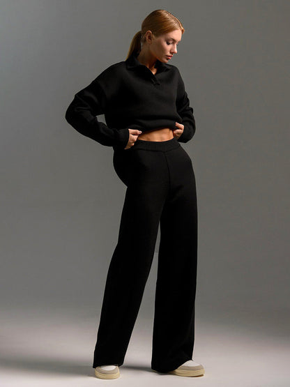 Ursina | Long-sleeved polo shirt and trousers for women